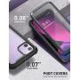 i-Blason Ares Case for iPhone 11 6.1 inch (2019 Release), Dual Layer Rugged Clear Bumper Case with Built-in Screen Protector (Black)