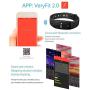 Zomtop ID107 Bluetooth 4.0 Smart Bracelet Smart Band Heart Rate Monitor Wristband Fitness Tracker for Android iOS Smartphone(Purple)