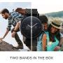 Moto 360 3rd Gen 2020 - Wear OS by Google - The Luxury Stainless Steel Smartwatch with Included Genuine Leather and High-Impact Sports Bands - Phantom Black