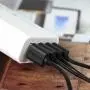Mopower Micro USB Cable,5 Pcs 6FT High Speed USB 2.0 A Male to Micro B Charge and Sync Cables for Samsung,LG,BlackBerry and Motorola Smartphones & Tablets Black (5-Pack)