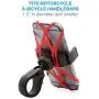 Aduro U-Grip Plus Universal Bike Mount - for Motorcycle, Handlebar, Roll Bar, iPhone X Xs 7 6 6s 7 Plus 5 5s 5c Bike Mount for All Android Smartphones, and GPS Holder (Black/Red) Aduro U-Grip Plus Universal Bike Mount - for Motorcycle, Handlebar, Roll Bar, iPhone X Xs 7 6 6s 7 Plus 5 5s 5c Bike Mount for All Android Smartphones, and GPS Holder (Black/Red)