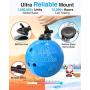VANMASS Magnetic Phone Car Mount with 6 Powerful Rare-earth Magnets, Durable Aluminium Alloy Structure, Super Sticky Suction Cup, Cell Phone Holder for Car Dashboard Windshield Air Vent, for All Phone