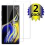 Note 9 Screen Protector Compatible with Galaxy Note 9 2-Pack Tempered Glass Case Friendy No-Bubble Scratch-Resistant Clear