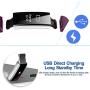 CBoner Fitness Trackers, Activity Tracker Pedometer Smart Watch with Heart Rate Monito for Kids Women and Men, Compatible with Android and iOS Smartphones-Purple