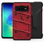 ZIZO Bolt Series for Galaxy S10 Case with Kickstand Holster Lanyard - Red
