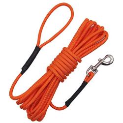 Vivifying Dog Check Cord, 20FT/6M Floatable Long Dog Training Rope with Handle for Beach, Lake