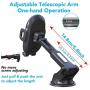 Suction Cup Phone Holder Windshield/Dashboard/Window, Universal Dashboard & Windshield Suction Cup Car Phone Mount with Strong Sticky Gel Pad,Compatible W/iPhone, Samsung &Other Smartphone