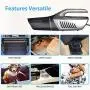 Car Vacuum, Bagotte 5KPA High Power Suction Car Vacuum Cleaner, 12V 120W Portable Vacuum Cleaner with LED Light for Pet Hair Car Cleaning with Carry Bag Car Vacuum, Bagotte 5KPA High Power Suction Car Vacuum Cleaner, 12V 120W Portable Vacuum Cleaner with LED Light for Pet Hair Car Cleaning with Carry Bag