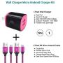 Charger Block, Phone Charger Box with Fast Charging Micro USB Cable 6FT Android Cord Compatible for Motorola Moto E 2020,G6 Play,G5S Plus,G5S,G5 Plus,G4 G3 E5 E4 E6,E5 Play/Cruise/Supra,Samsung S7 S6