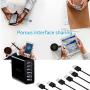 USB Wall Charger, Arttron 40W 6-Port USB Fast Charger, Universal Travel Adapter, for iPhone 11/XS Max/XR/X/8/7/6 Plus, iPad Pro/Mini, Samsung Galaxy/Note/Edge, LG, Nexus, HTC, Google Pixel and More.