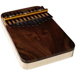 Zither Heaven Artisan Curly Maple 12 NoteThumb Piano with Black Walnut top made in the USA