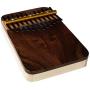Zither Heaven Artisan Curly Maple 12 NoteThumb Piano with Black Walnut top made in the USA