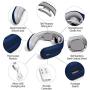 Neck Massager,Intelligent Portable Neck Massager with Heat Cordless,3 Modes 15 Levels Smart Deep Tissue Trigger Point Massage Use at Office,Car,Home,Outdoor