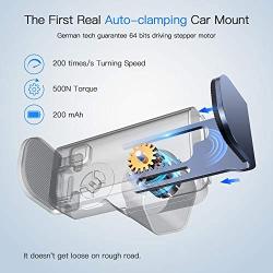 [The First Real Auto-Clamping] Car Mount, Hands Free Car Phone Holder for Air Vent, Cellphone Cradle for Smartphone Compatible with iPhone 11 Pro Max/Xs Max/XR/X /8 Plus Samsung Galaxy Note