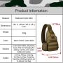 Tactical Military Chest Sling Bag Water Resistant MOLLE Shoulder Backpack Mens One Strap Daypack with Water Bottle Holder
