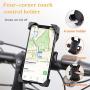 Bike Phone Mount,Phone Holder for Motorcycle - 360°Rotation Bike Mount,One-Switch Lock,Universal Bike Phone Holder Compatible with iPhone 11 Xs Max XR X 8 7 6 Plus Samsung S10+ S9 S8, Note 10 9 8