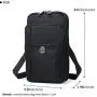 Sentient Wolf Water-Resistant Oxford Fabric Multifunction Phone Bag One Shoulder Phone Waist Bag Diagonal Cross Bag Smart Phone Case Outdoor Bag
