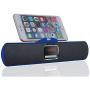LarKoo Ultra Portable Wireles Rechargeable Handsfree Bracket Bluetooth Speaker Stereo System Phone Holder Mount Stand for Android Smartphones and Tablets iPad iPhone 5S 6 6S 7 8 Plus X (Blue)
