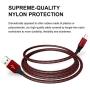 iPhone Charger,UNEN MFi Certified Lightning Cable(3/3/6/6/10FT)Charging USB Syncing Data Nylon Braided with Metal Connector Compatible iPhone 11/Pro/Max/X/XS/XR/XS Max/8/Plus/7/7 Plus/6/6S/6 Plus More