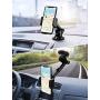 Mpow Dashboard Car Phone Mount, One-Touch Design Washable Strong Suction Cup Windshield Car Phone Holder Compatible with iPhone 11 Pro Max/XS Max/XR/X/8/7/6 Plus Etc