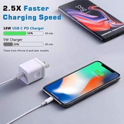 ARCCRA USB C Charger, 2-Pack 18W PD Type C Power Delivery 3.0 Fast Wall Charger Block Compatible with iPhone 11/Pro/Max/XR/XS/X/8/SE2, iPad Pro, Galaxy S10/S9/S8,Note 9/8, Pixel 4/3/2/XL, AirPods Pro