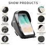 CBRSPORTS Bike Frame Bag Bike Phone Bag Handlebar Bag Phone Mount Pack, Front Top Tube Bag Sensitive Touch Screen Saddle Sun Visor Bag Waterproof Phone Case for Smartphones