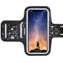 Mpow Phone Armband for Running, Phone Armband for iPhone 11 Pro 11 XR XS X 8 7 6 6S, Samsung Galaxy S9 S8 S7[Up to 6.1], with Headphone Slot Key Slot for Running Exercise, Starry Sky Pattern