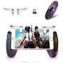 Mobile Game Controller Android Gamepad Phone Aim Controller Fight Joystick for iOS Joypad Phone Work with Phone Case (Phone Triggers and Star Game Handle, Clip) Mobile Game Controller Android Gamepad Phone Aim Controller Fight Joystick for iOS Joypad Phone Work with Phone Case (Phone Triggers and Star Game Handle, Clip)