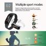 Nalite Fitness Tracker Temperature Test Bracelet IP68 Waterproof Smart Watches with Multi-Sport Mode/ Heart Rate/ Blood Oxygen/ Step Recording/ Calorie Function/ Information Push for Men and Women