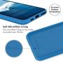 SURPHY Silicone Case Compatible with iPhone 11 Pro Max Case 6.5 inch, Liquid Silicone Full Body Thickening Design Phone Case (with Microfiber Lining) for iPhone 11 Pro Max 6.5 2019 (Blue)