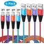 Android Charger Cable 3FT 4-Pack,Nylon Braided Micro USB Cable Cell Phone Charger Android Fast Charging Cord Compatible with Samsung Galaxy S6 S7 Edge J3 J7,LG,HTC,Motorola,Sony,Xbox,PS4,Bynccea