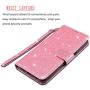 CHICASE Case for Galaxy A71 5G[NOT fit A71 5G UW/A71 4G],Flip Glitter Bling Cute Leather Wallet[Kickstand][Card Slots][Wrist Strap] Shockproof Protective Phone Cover for Samsung Galaxy A71 5G (Pink)