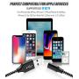iPhone Charger 3Pack 10FT Mfi Certified Lightning Cables to USB Syncing Data and Nylon Braided Cord Charger for iPhone XS/Max/XR/X/8/6Plus/6S/7Plus/7/8Plus/SE/iPad and More