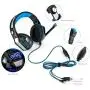 Leoie GM-2 Gaming Headset with Microphone Headphone with LED Light for PS4 Xbox 1 Laptop Tablet Mobile Phones PC White Blue Leoie GM-2 Gaming Headset with Microphone Headphone with LED Light for PS4 Xbox 1 Laptop Tablet Mobile Phones PC White Blue