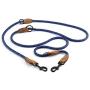 Mile High Life | Double Dogs Leash | Dog Slip Rope Lead | Dual Configuration | Mountain Climbing Rope 8FT with Heavy Duty Metal Sturdy Clasp (Multi- Colors)