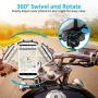Bike Mount, Pobon Detachable 360° Rotation Bicycle Phone Holder, Universal Bike Rack Handlebar & Motorcycle Cradle Clamp Compatible with iPhone 11 Pro Max/X/8/7 Plus, Samsung Galaxy S20/S10/S9/Note 10