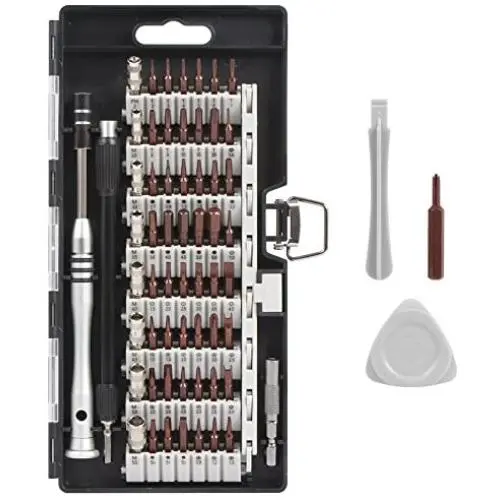 Syntus Precision Screwdriver Set, 63 in 1 with 57 Bits Screwdriver Kit, Magnetic Driver Electronics Repair Tool Kit for iPhone, Tablet, Macbook, Xbox, Cellphone, PC, Game Console, Black Syntus Precision Screwdriver Set, 63 in 1 with 57 Bits Screwdriver Kit, Magnetic Driver Electronics Repair Tool Kit for iPhone, Tablet, Macbook, Xbox, Cellphone, PC, Game Console, Black