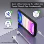 OMEETIE Battery Case for iPhone 11, 5000mAh Portable Protective Charger Case Rechargeable Extended Battery Pack Charging Case Compatible with iPhone 11 (6.1 inch) (Black)