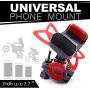 Bike & Motorcycle Phone Mount-360° Rotatable Adjustable Bicycle GPS Units Mount Holder, Compatible with iPhone 11 Pro Max/X/XS MAX/XR/8/8 Plus Samsung or Any Other Smartphone