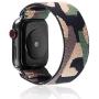 Elastic Band Compatible for Apple Watch, Scrunchie Stretch Wristbands Replacement Bracelet Loop Sport Strap for iWatch Series 1 2 3 4 5, Women Girls, Camo Green, 38/40mm