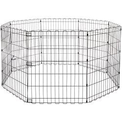 AmazonBasics Foldable Metal Pet Exercise and Playpen