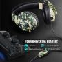 Picozon Gaming Headset with Microphone, 3.5mm Plug Headphone for PS4, Nintendo Switch, Playstation 4, Xbox One, Computer, Laptop, iPad, Surface, Smartphone - Camouflage Green
