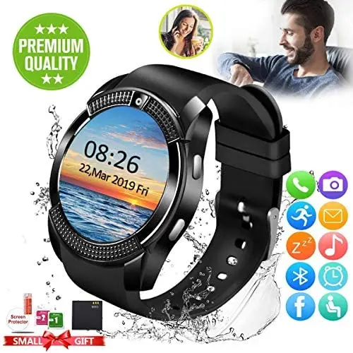 Android Smart Watch for Women Men, 2020 Bluetooth Smartwatch Smart Watches Touchscreen with Camera, Cell Ph one Watch with SIM Card Slot Compatible Android iOS Samsung Phone Note Adult Android Smart Watch for Women Men, 2020 Bluetooth Smartwatch Smart Watches Touchscreen with Camera, Cell Ph one Watch with SIM Card Slot Compatible Android iOS Samsung Phone Note Adult
