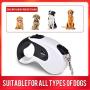 SWIHELP Dog Leash Retractable, 16 ft Pet Leash for Small Medium Large Dogs Up to 40 KG with One Button&Lock System for Training, Walking, Jogging