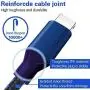 iPhone Charger, MFi Certified Cable 6PACK (3/3/3/6/6/10FT) Charging USB Syncing Data Nylon Braided Compatible with iPhone 11/Pro/Max/X/XS/XR/XS Max/8/Plus/7/7 Plus/6/6S/6 Plus More- Black&Blue iPhone Charger, MFi Certified Cable 6PACK (3/3/3/6/6/10FT) Charging USB Syncing Data Nylon Braided Compatible with iPhone 11/Pro/Max/X/XS/XR/XS Max/8/Plus/7/7 Plus/6/6S/6 Plus More- Black&Blue