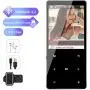 32GB MP3 Player,Aomago MP3 Player with Bluetooth 4.2, Music Player with HiFi Lossless Sound,55 Hours Playtime,FM Radio,Recording, 2.4&quot Screen, Support up to 128GB(Earphone,Sport Armband Included)