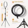 18" Selfie Ring Light with Tripod Stand & Cell Phone Holder for Live Stream/Makeup | Dimmable Mini Floor Table Camera Ringlight for YouTube Video/Photography Compatible with iPhone Android 18" Selfie Ring Light with Tripod Stand & Cell Phone Holder for Live Stream/Makeup | Dimmable Mini Floor Table Camera Ringlight for YouTube Video/Photography Compatible with iPhone Android