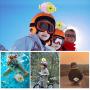 Kids Selfie Camera Waterproof WiFi Digital Camera Child Mini Camera 1080P with 32GB SD Card for 3-8 Years Old Boys Girls Birthday Gift Toy Camera (Pink)