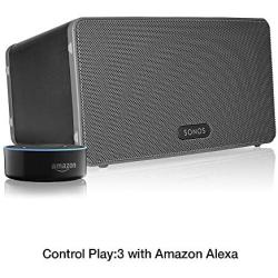 Sonos Play:3 - Mid-Sized Wireless Smart Home Speaker for Streaming Music, Amazon Certified and Works with Alexa. (Black)