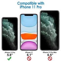 JETech Case for Apple iPhone 11 Pro (2019), 5.8-Inch, Shockproof Bumper Cover, Anti-Scratch Clear Back, Midnight Green